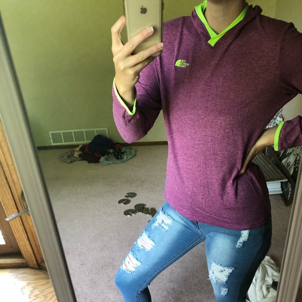 North Face hooded long sleeve